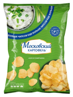 Чипсы Московский картофель лук и сметана, 200г