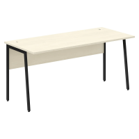 Стол прямой СП-4P Клен*/Черный 1600х720х755 IMAGO PLUS