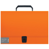 Папка-портфель 1 отделение Berlingo 'Color Zone' А4, 330*230*35мм, 1000мкм, оранжевая