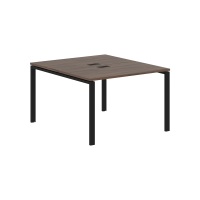 Стол 2-х местный EUWST 1113 Дуб Денвер тёмный/Черный 1160х1346х750 EDIS