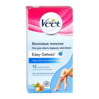 Восковые полоски VEET для чувствительной кожи, 12 шт