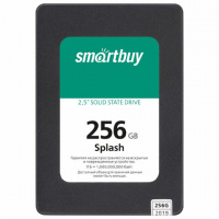Твердотельный накопитель SSD SMARTBUY Splash 256GB, 2,5', SATA III, черный, SBSSD-256GT-MX902-25S3