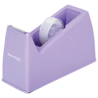 Диспенсер для клейкой ленты шириной до 26 мм, ЛАВАНДОВЫЙ (лента в подарок!), утяжеленный большой, BR