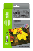 Фотобумага для струйных принтеров Cactus CS-MA6230100 10x15см, 100 листов, 230 г/м2, белая, матовая