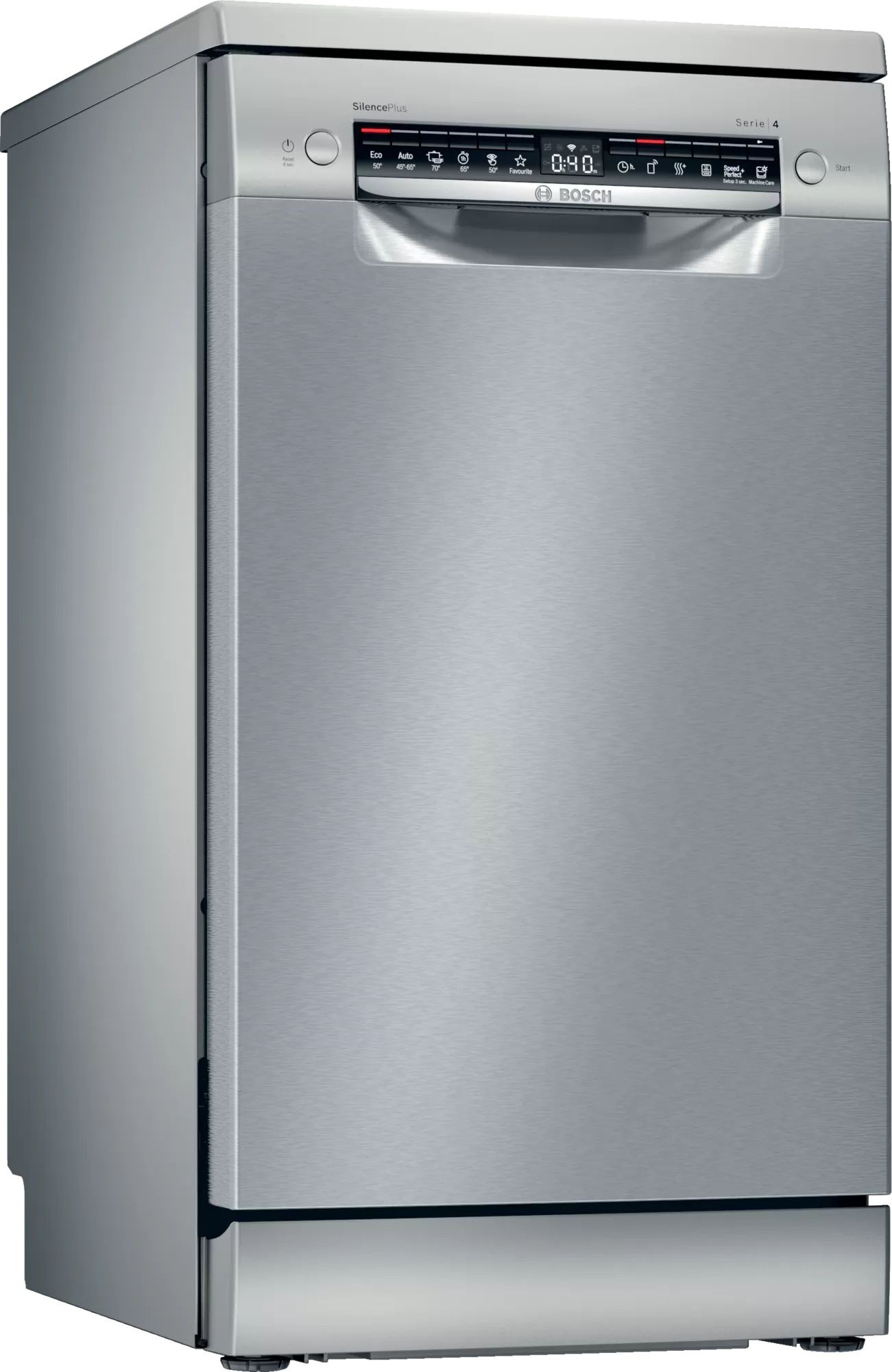 фото: Посудомоечная машина Bosch SPS4HMI61E серебристая, узкая