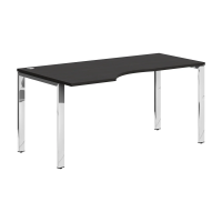 Стол эргономичный XGCET 169(L).1 Дуб Юкон Модерн/Нержавейка полированная 1600х900х750 XTEN GLOSS