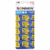 Батарейка Sonnen LR66, алкалиновая, 1шт/уп