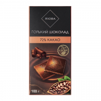 Шоколад Rioba горький 72% какао, 100г