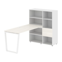 Рабочая станция EVRST 1115 Ясень Траун/Белый 1990х1120х1355 EDIS