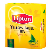 Чай Lipton Yellow Label, черный, 100 пакетиков