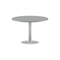 Конференц стол ПРГ-100 Металлик/Алюминий D1000х750