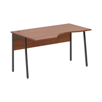 Стол прямой СА-2P(L) Орех Французский/Антрацит 1400х900х755 IMAGO PLUS