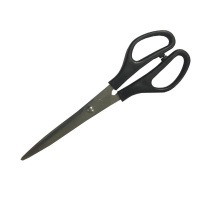 Канцелярские ножницы Attache 16см, черные, эллиптические ручки