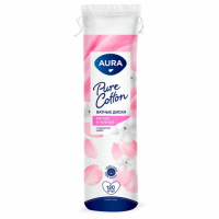 Ватные диски Aura 'Beauty', прошитые, 120шт., полиэтиленовый пакет