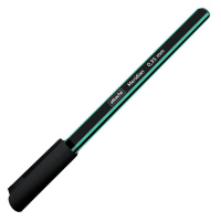 Шариковая ручка Attache Meridian синяя, 0.35мм, черный-бирюзовый корпус