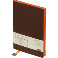 Ежедневник недатированный А5 Mercury корич. 272 стр. 3-435/05