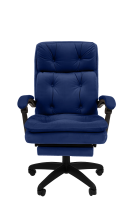 Кресло Chairman Home 442 Россия ткань Т-82 синий