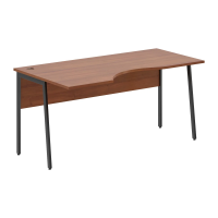 Стол прямой СА-1P(L) Орех Французский/Антрацит 1600х900х755 IMAGO PLUS