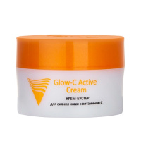 Крем для лица Aravia С Glow-C Active Cream бустер для сияния кожи с витамином С, 50мл