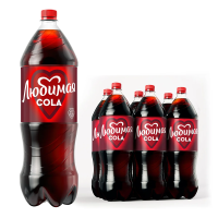 Напиток Любимая Cola газированный, 2л x 6 шт