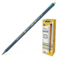 Карандаш чернографитный Bic Evolution Stripes HB, с ластиком, 896034