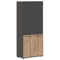 Шкаф высокий широкий EHCS 85.2 Дуб Денвер светлый/Мокко/Мокко 852х430х1967 EDIS