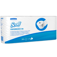 Туалетная бумага Kimberly-Clark Scott 350 8519, белая, 42м, 2 слоя, 12 x 9.5 см, 8шт