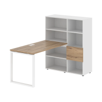 Рабочая станция EQRST 1113 Дуб Денвер светлый/Белый 1790х1120х1355 EDIS