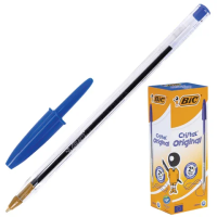 Ручка шариковая Bic Cristal синяя, 0.4мм