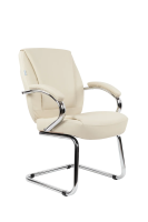 Офисное кресло Chairman 794V Россия хром экокожа бежевый