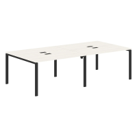 Стол 4-х местный EUWST 2713 Ясень Траун/Черный 2726х1346х750 EDIS