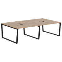 Стол 4-х местный EVWST 2716 Дуб Денвер светлый/Черный 2726х1606х750 EDIS