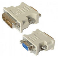 Адаптер Buro DVI-I-15-pin VGA (m-f) белый, 817238