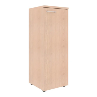 Шкаф-колонка средний Skyland Xten XMC 42.1, бук тиара, 432х432х1190мм, с глухой средней дверью, с топом