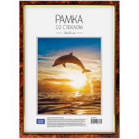 Рамка Officespace темная орех, 21х30см, пластик