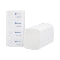 Бумажные полотенца листовые Merida BP1408 листовые, V-сложения, 2 слоя, 200шт, белые, 15 пачек