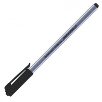 Шариковая ручка Pensan Triball черная, 0.5мм, серебристый корпус