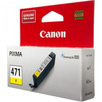 Картридж струйный Canon CLI-471Y, желтый, (0403C001)