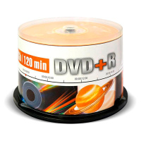 Диск DVD+R Mirex 4.7 Гб, 16x, Cake, UL130013A1B, 50шт/уп