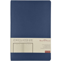 Ежедневник недатированный Bruno Visconti Megapolis Flex темно-синий, А5, 176 листов, кожзам
