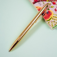 Ручка шариковая автоматическая MESHU 'Gold' синяя, 1,0мм