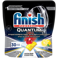 Таблетки для посудомоечной машины Finish 'Quantum Ultimate', лимон, 30шт.