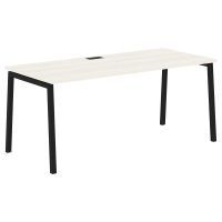 Стол прямой ELST 1780 Ясень Траун/Черный 1760х800х750 EDIS