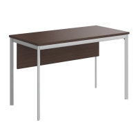 Стол прямой Skyland Imago-S СП-2.1SD, венге магия/алюминий, 1200х600х755мм