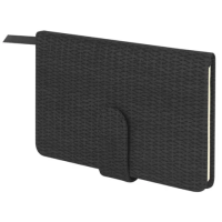 Еженедельник датированный 2026 МАЛЫЙ ФОРМАТ 95х155 мм, А6, BRAUBERG 'Augustus', под кожу, черный, 11