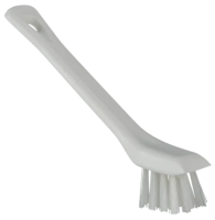 Щетка для чистки деталей Vikan 150мм, жесткий ворс, с краем-скребком, белый, 39515