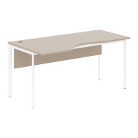 Стол эргономичный СА-1SD(L) Мокачино/Белый 1600х900х755 Imago S