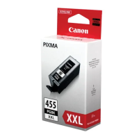 Картридж струйный CANON (PGI-455PGBK XXL)PIXMA MX724/924/iX6840, черный пигментный, оригинальный, ре