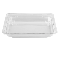 METRO PROFESSIONAL Крышка к контейнеру для суши пластиковая прозрачная 19см, 70шт