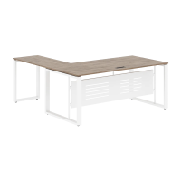 Стол руководителя ECT 1819M Кария Пальмира/Белый 1800х1900х750 ENIO
